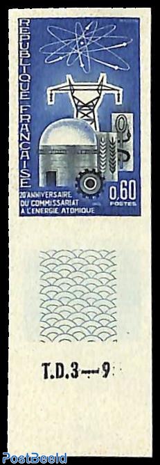 Atomic commission 1v, imperforated