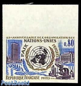 25 years UNO 1v, imperforated