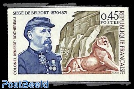Siege of Belfort 1v, imperforated