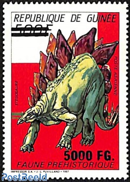 stegosaurus, overprint