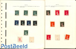 Collection Red Cross Proofs on 8 pages