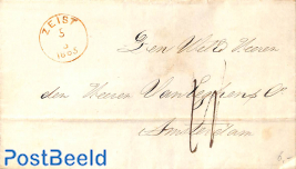 Folding letter from ZEIST to Amsterdam