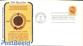 First Day Cover with original coin