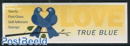 Love birds, foil booklet