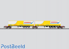 DB AG Double Kombirail Freight car set