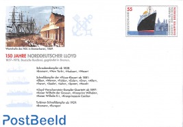 Envelope, 150 years Norddeutscher Lloyd