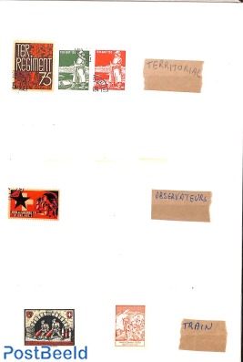 Lot military stamp */o, see 4 pictures
