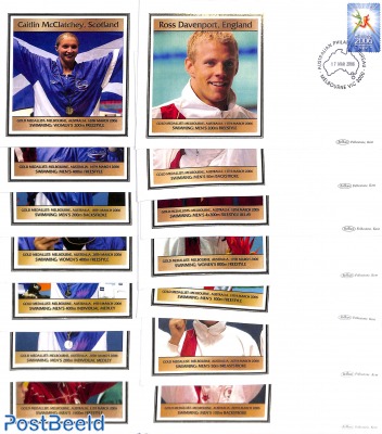 Commonwealth games, 14 Benham covers (Swimming)