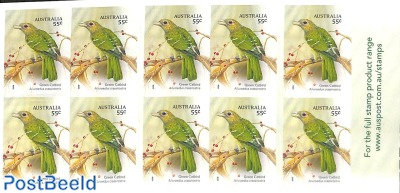 Songbirds foil booklet