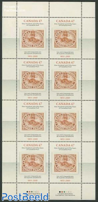 150 Years Canadian post m/s
