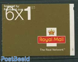 Definitives booklet, 6x1st, Walsall, The real network on cover