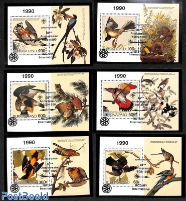 17 bird s/s with special Rotary cancellations