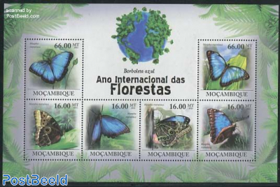 Int. Forest year, butterflies 6v m/s