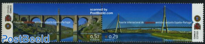 Bridges to Portugal 2v, joint issue Portugal