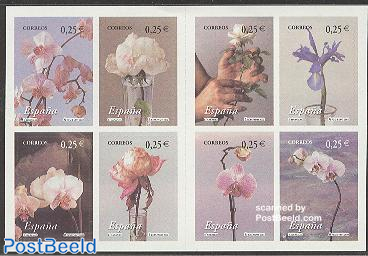 Flowers 8v s-a in booklet