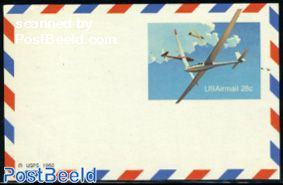 Airmail postcard, gliders