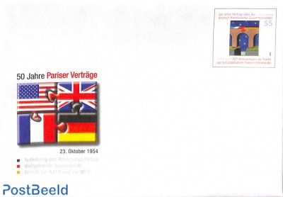 Envelope, 50 years Paris treaty