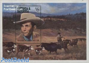 Stamp 1994 Antigua Barbuda Hank Williams Sr. s s 1994