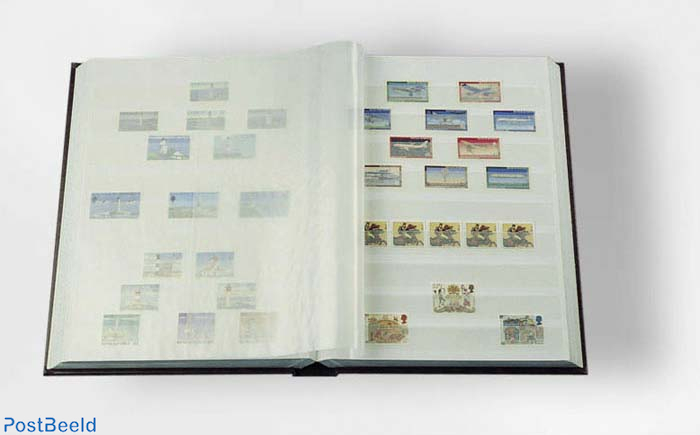 Leuchtturm Stamps Stockbook - Size A5 - 16 White Pages - Blue